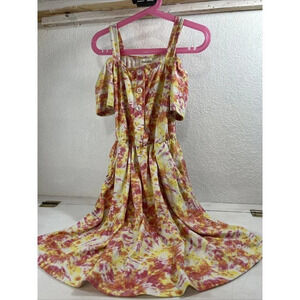 Sho Sho Girls Tye Dye  Dress Pink Yellow Orange Size 7